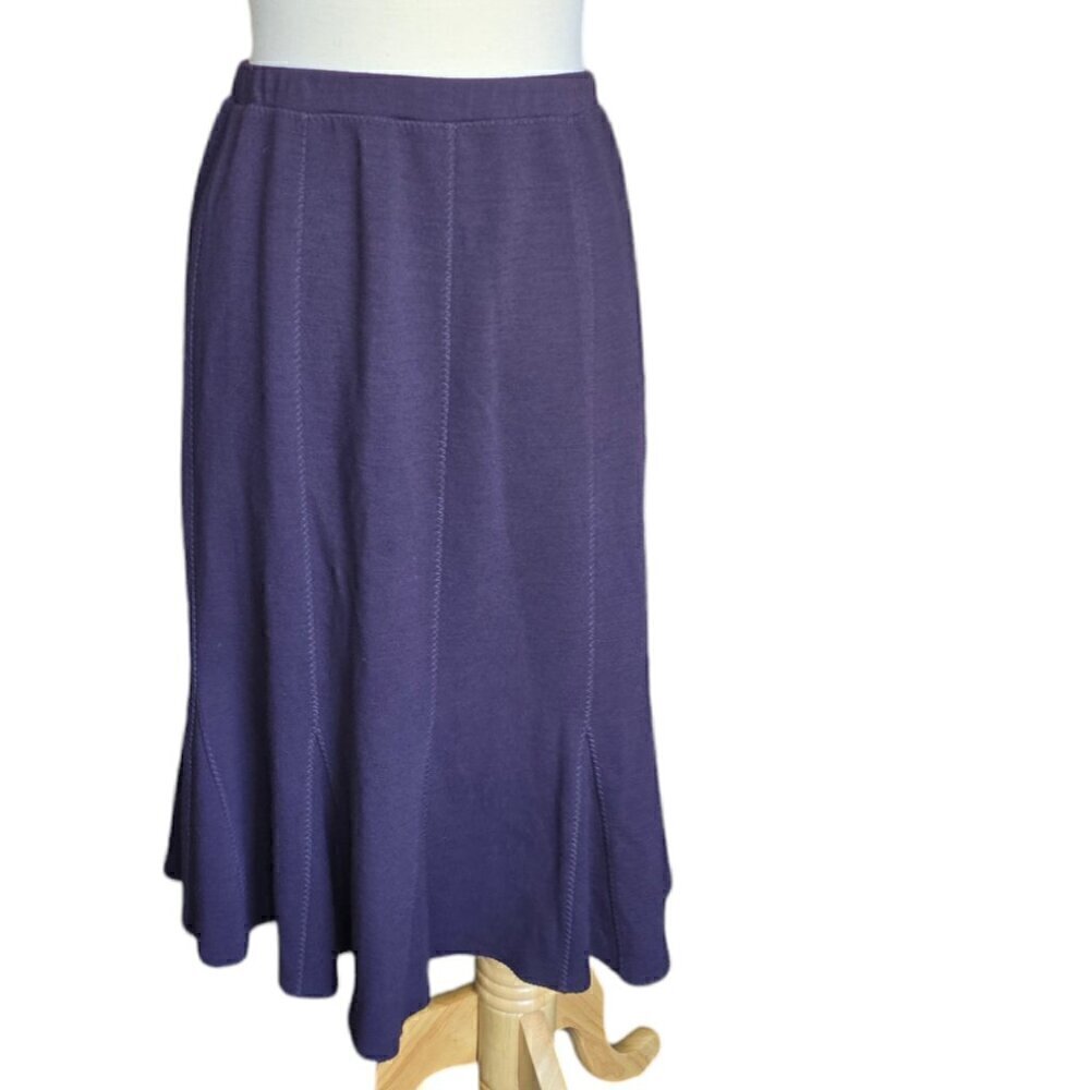 Eileen Fisher Tulip Purple Skirt. Size Large